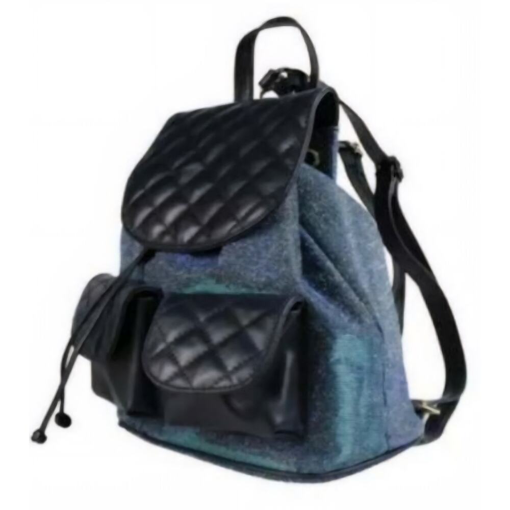 Cerulean Blue Leather Backpack by George‎ J. Love Made in Italy